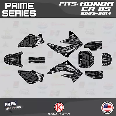 Graphics Kit For Honda CR85 (2003-2014) Prime Series - Smoke • $65.99