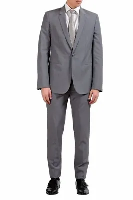 Maison Margiela 14 Men's 100% Wool Regular Gray One Button Suit US 38 IT 48 • $549.99