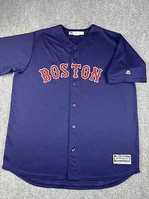 Majestic Boston Red Sox Jersey Size XLT MLB Baseball Embroidered Cool Base Men’s • $15