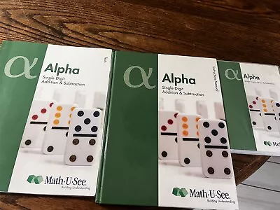 Math-U-See Alpha DVD Test Book And Instruction Manual • $20