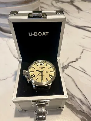 U-Boat IFO 47mm Left Hook Stainless Steel Wristwatch. Mint. Quartz Movement. • $875