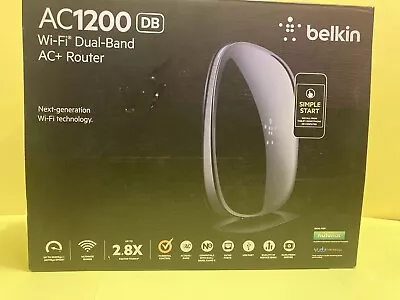 Belkin AC1200 Wi-Fi Duel-Band AC+Router 300Mbps DLNA Media Server~ Next Gen Tech • $40