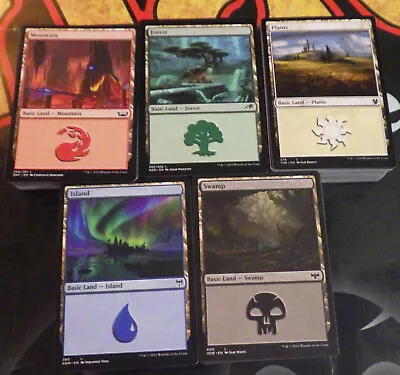 1000 MtG Basic Land Lot UNPLAYED Mana Island Swamp Forest Plains Mountain 200ea • $32.99