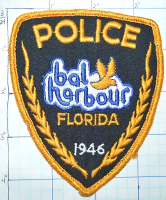 Florida Bal Harbour Police Dept Vintage Patch • $6