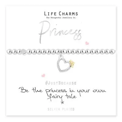 Life Charms Bracelet - PRINCESS -   Be The Princess In Your Own Fairy Tale    • £13.80