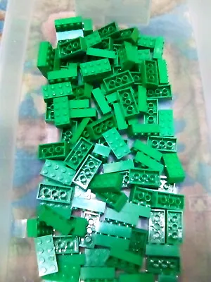 $9.99 • Buy Lego Green Brick 2X4 20 Pieces Bulk Lot NEW