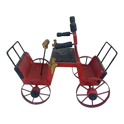 Vintage Red And Black Carriage Buggy Wagon Wheels 10x10 • $45.99