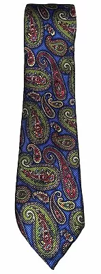 David Donahue Vibrant Paisley Necktie 100% Silk • $19.99