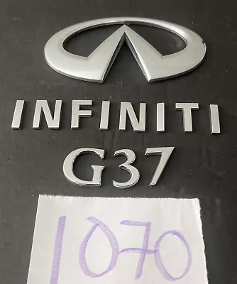 2007 2008 Infiniti G37  Rear Trunk Deck Lid Emblem Logo Letters Oem Chrome • $28.35