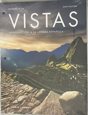 Vistas Introduccion A La Lengua Espanola (6th Edition) - Loose Leaf - BRAND NEW • $89.99