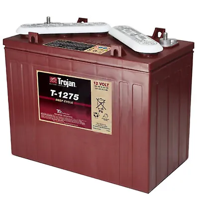 Trojan T-1275 12V 150Ah Deep Cycle Flooded Lead Acid Golf Cart Battery • $369.55