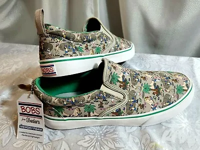 Bob's Men's Sketchers V Lite Sand Dog Playa Pup Sneaker New Size 9 Skate Print • $49.99