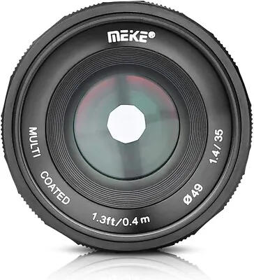 Meike MK3514-MF M43 35mm F/1.4 MFT Mount Lge Aperture Manual Focus APS-C Lens • $69
