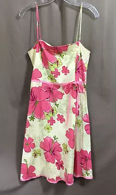 Vintage Dress Fit Flare 1980s Paper Tag Floral Print Cotton Blend Size 13/14  • $20.80