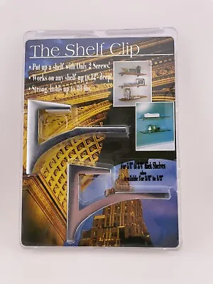 The Shelf Clip For 5/8 -3/4  Thick Mounts Shelf Up To 12  Deep With 2 Screws • £16.38