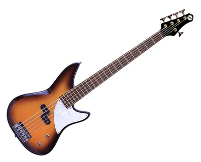 MTD Kingston CRB 5 5-String Bass Guitar - Amber Burst • $749