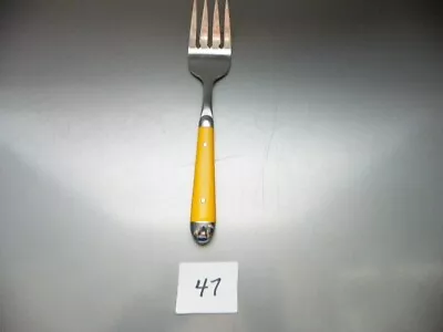 Oneida  Palette Yellow  Cold Meat Serving Fork  Stainless • $6