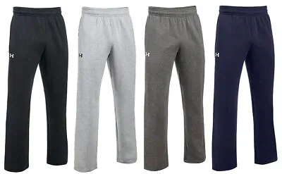 Under Armour Men's Rival Hustle Fleece Sweatpant 2.0 Team Pants Embroidered Logo • $29.95