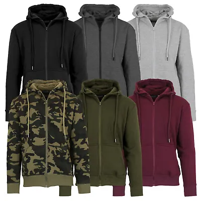 Men’s Fleece-Lined Full-Zip Sweater Hoodie Winter (S-2XL) Free Shipping • $14.97