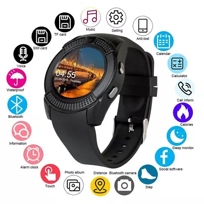 Smart Watch Bluetooth Call Waterproof Fitness Tracker 3D Screen Men Women Kids • $33.32