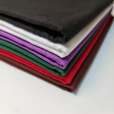 £2.49 • Buy Plain Thick 100% Cotton Drill Workwear Twill Fabric Craft Dress Material 58 