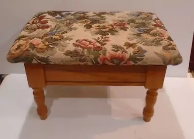 Retro Small Foot Stool/sewing Box Ottoman Mid Century • $36