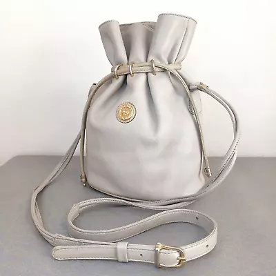 Vintage Celine Cross Body  Shoulder Bag Leather Beige USED Made In Italy • $183.50