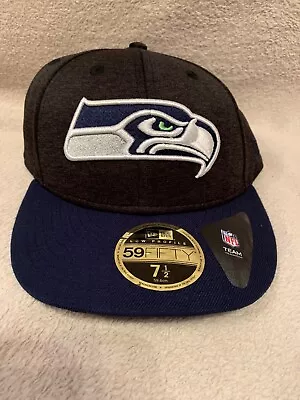 £20.99 • Buy Seattle Seahawks New Era Baseball Cap Low Profile 59FIFTY 7 1/2 Shadow Tech NFL