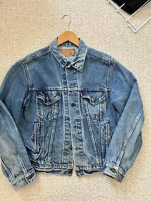 Levi’s 70506 0216 Early 80s Vintage Type 2 Denim Jacket 44 Large MADE IN USA • £65