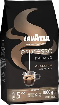 Lavazza Espresso Italiano Arabica Medium Roast Coffee Beans 1kg • £11.85