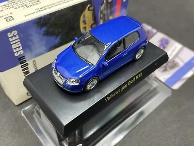 Kyosho 1/64 Volkswagen Collection Golf R32 Blue Diecast Model Car 26I1 • $68.80