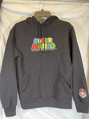 Super Mario Hoodie Size Small Black Pullover Sweater • $8.99