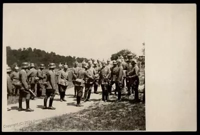 Germany WWI Kaiser Wilhelm II And Stahlhelm Troops PRIVATE  RPPC 79539 • $66.04