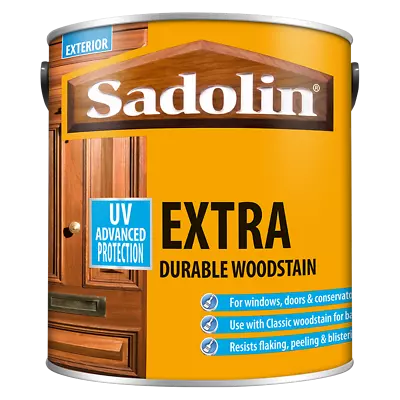 Sadolin Solvent Oil Based Woodstain Extra & Classic 1ltr & 2.5ltr - All Colours • £23.98