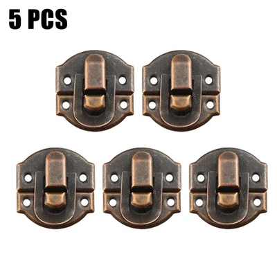 $10.66 • Buy 5/12*Jewelry Box Hasp Clasp Suitcase Wood Chest Cabinet Decorative Lock Latch