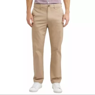 George Men's Premium Khaki  Color Beige Dress Pants Size 32X32 NWT • $18.98