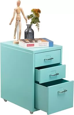 3-Drawer Mobile Classification Cabinet Under Desk For A4 Mini File Cabinet • $51.05