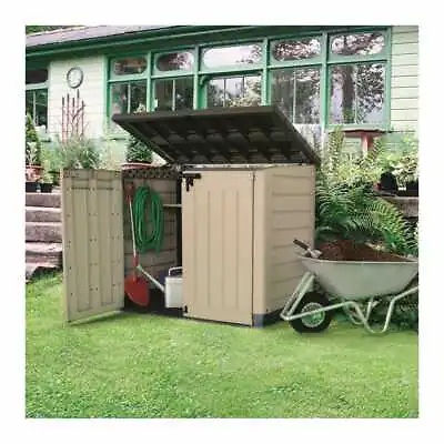 £137 • Buy Keter Store It Out Max 1200L Outdoor Garden & Wheelie Bin Storage Shed - Beige
