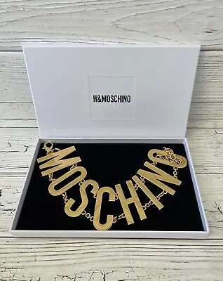 H&M Moschino Collaboration Necklace Choker Gold New • $329.99