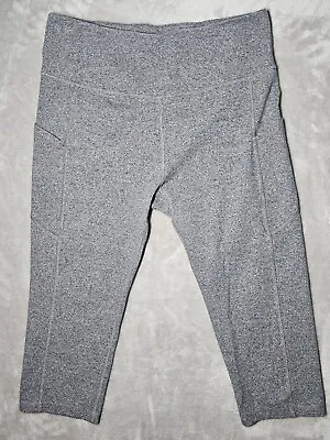 Earth Yoga Women's Yoga Pants XXL Gray With Stretch Pockets • $9.58