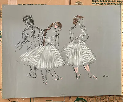 £24.55 • Buy Edgar Degas Silkscreen Print Of Pastel Ballerina Drawing Thick Paper 26” X 20”