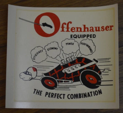 $39.98 • Buy Original VINTage Water Decal OFFENHAUSER Hot Rod Drag Racing Bonneville Offy Old