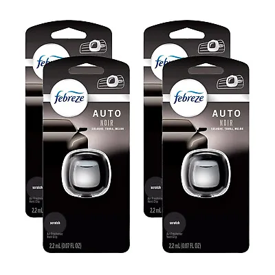 Febreze Car Air Freshener Vent Clip - Automotive Air Fresheners Noir Scent 4 Pk • $22.99
