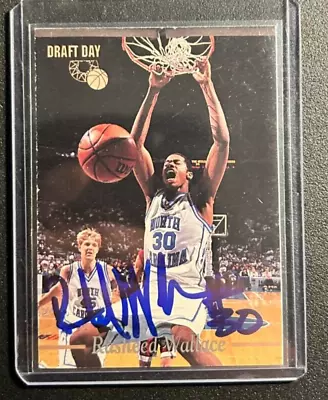 Rasheed Wallace AUTO~RC #/1995 Classic Draft Day Rookie Autograph North Carolina • $35