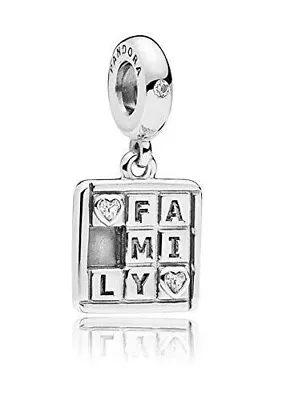 $55 • Buy Genuine Pandora Charm Sterling Silver Family Game Hanging Dangle 797626CZ
