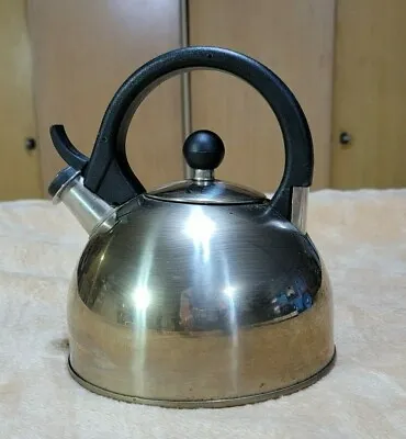 Vintage Stainless Steel Farberware Whistling Tea Kettle 1.3 Quart • $23.99