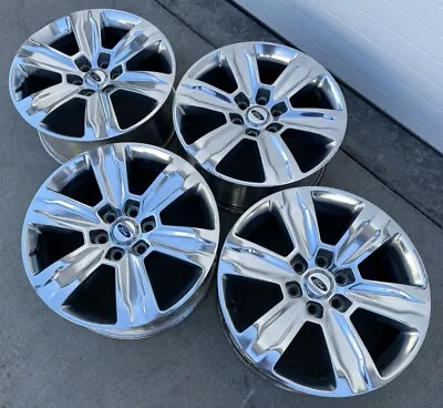 20  Ford F-150 Platinum Polished Wheels Oem Rims Limited Expedition Lariat Tpms • $1179.99