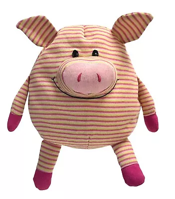 2012 Mushable Pot Belly Pig Pink/Green Microbead Pillow 12  Plush Stuffed • $10.08