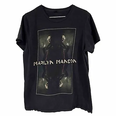 Vintage Marilyn Manson Mirrored T-Shirt Size Medium • $12.05