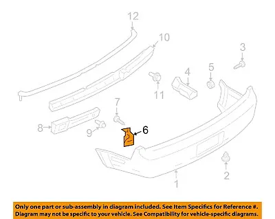 FORD OEM 05-09 Mustang REAR BUMPER-Reinforcement Bracket Right 5R3Z17D995AA • $28.59